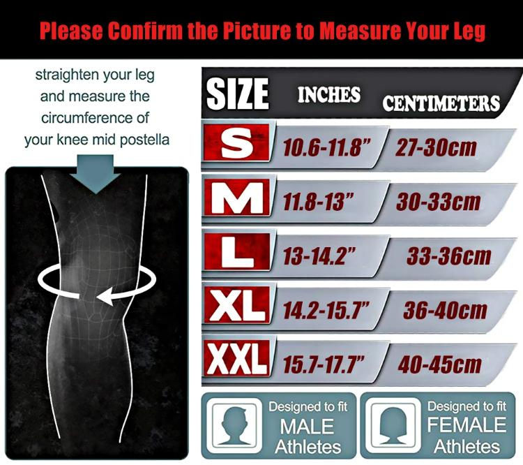 Image à manches de genou en néoprène de 7 mm pour faire fonctionner l'haltérophilie.
