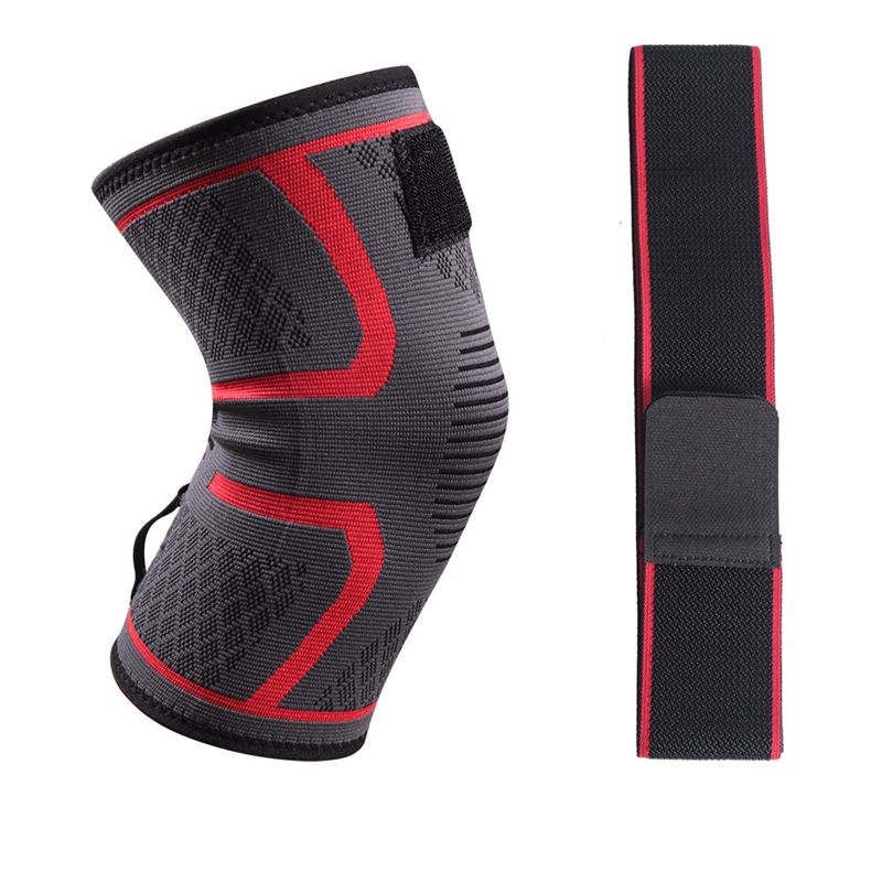 Manche de genou en tricot avec sangle