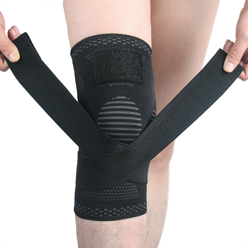 Manche de genou en tricot avec sangle
