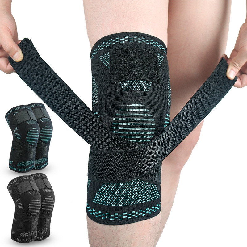 Manche de genou en tricot avec sangle
