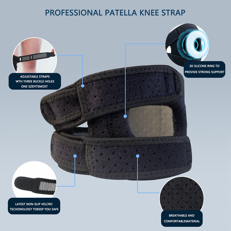 Support de l'attelle à genoux avec coussinet en silicone