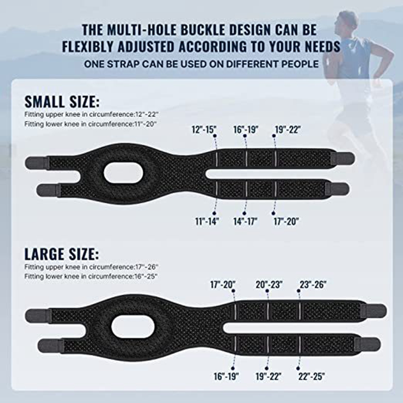 Support de l'attelle à genoux avec coussinet en silicone
