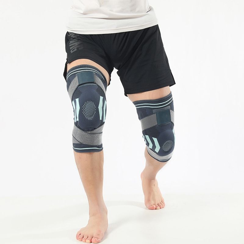 Manche de compression du genou avec coussinets en silicone