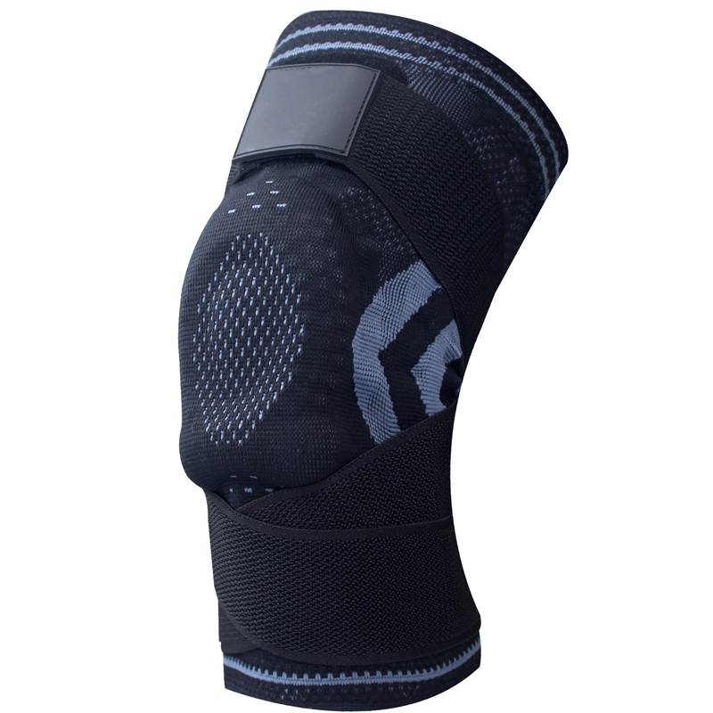 Manche de compression du genou avec coussinets en silicone
