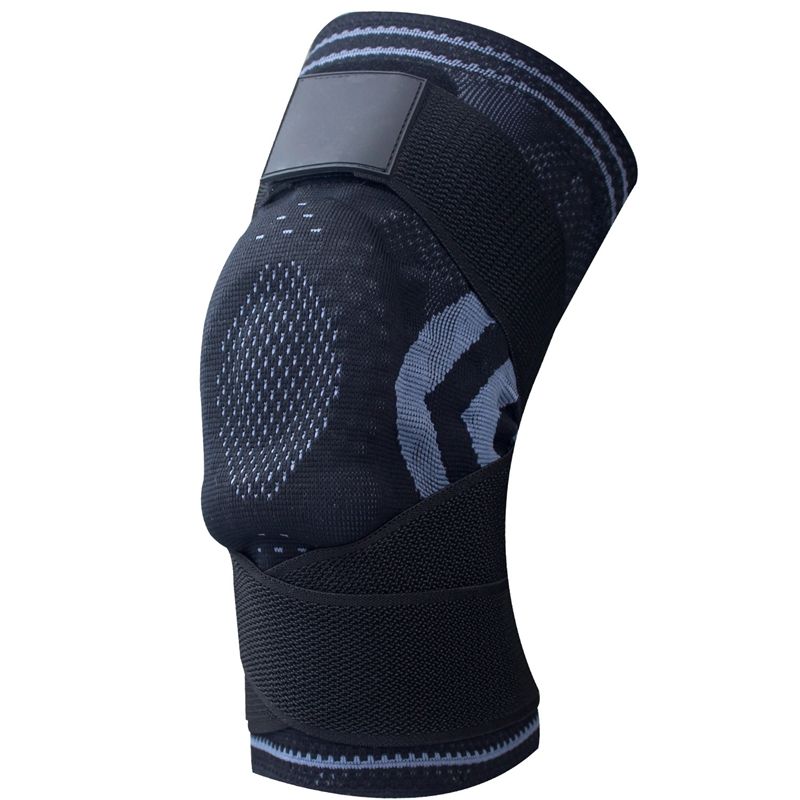 Manche de compression du genou avec coussinets en silicone