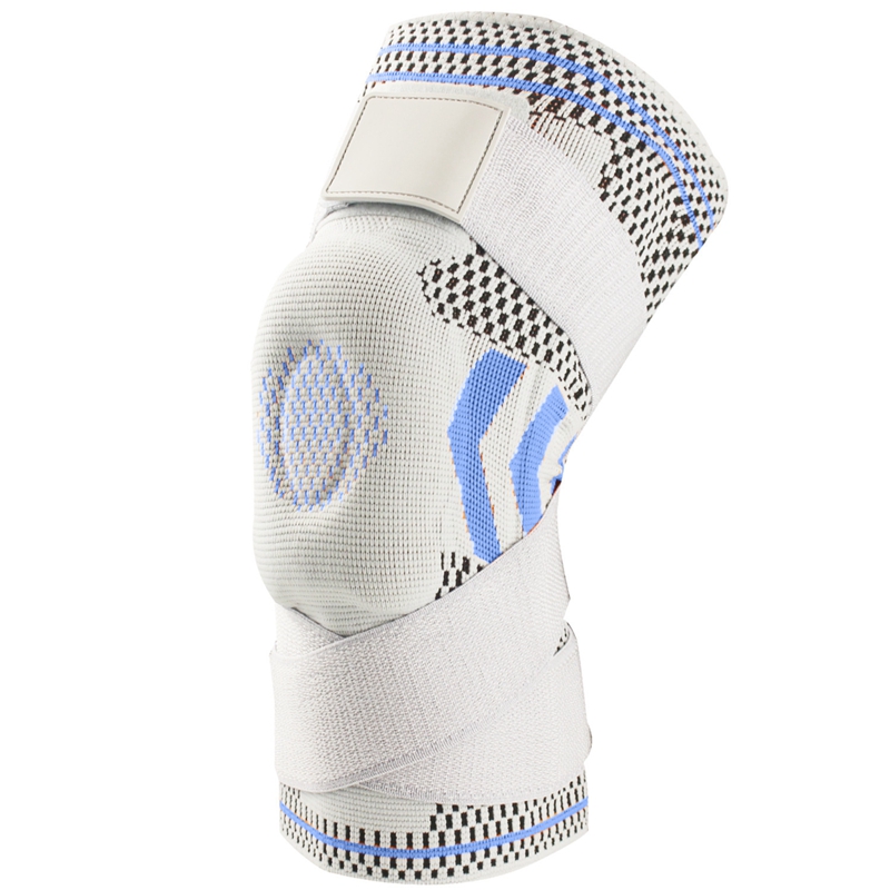 Manche de compression du genou avec coussinets en silicone