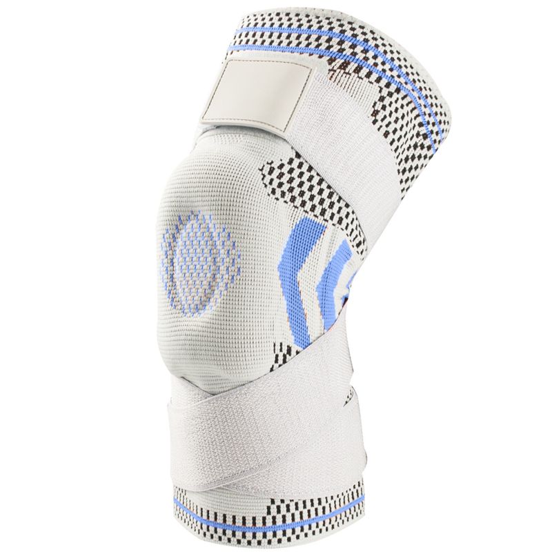 Manche de compression du genou avec coussinets en silicone