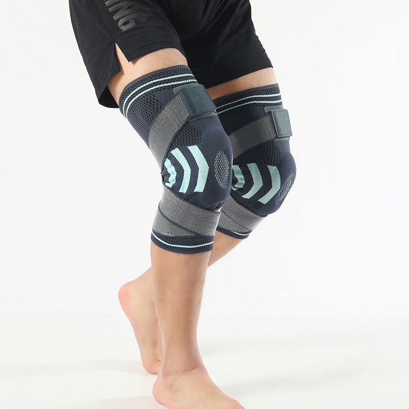 Manche de compression du genou avec coussinets en silicone