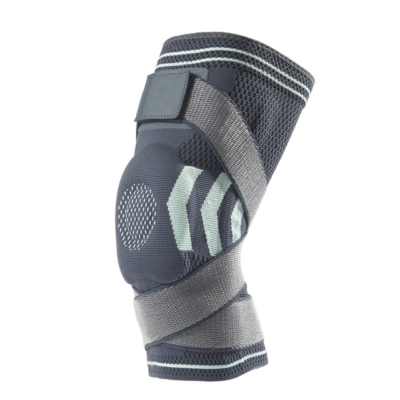 Manche de compression du genou avec coussinets en silicone