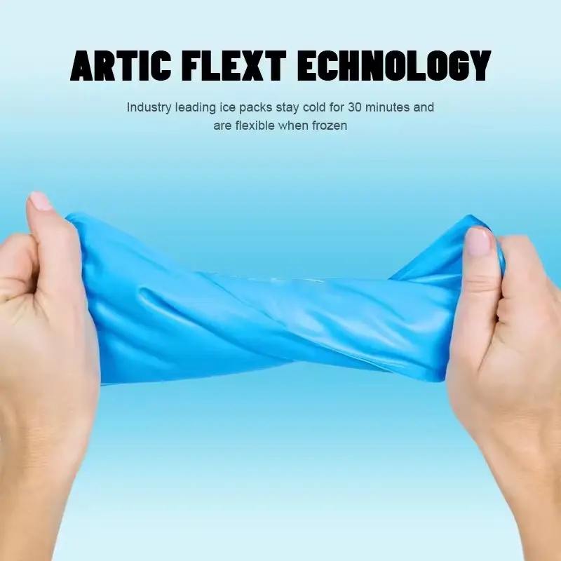 Gel de glace au genou enveloppe pour une thérapie chaude et froide