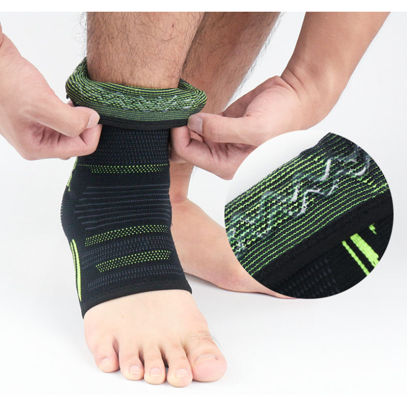 Poute de cheville en tricot avec coussinet de silicone