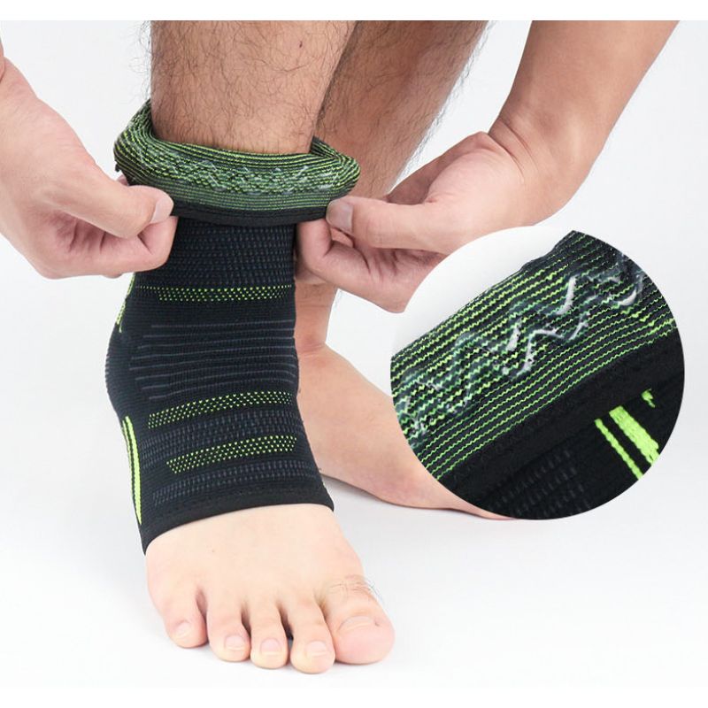 Poute de cheville en tricot avec coussinet de silicone