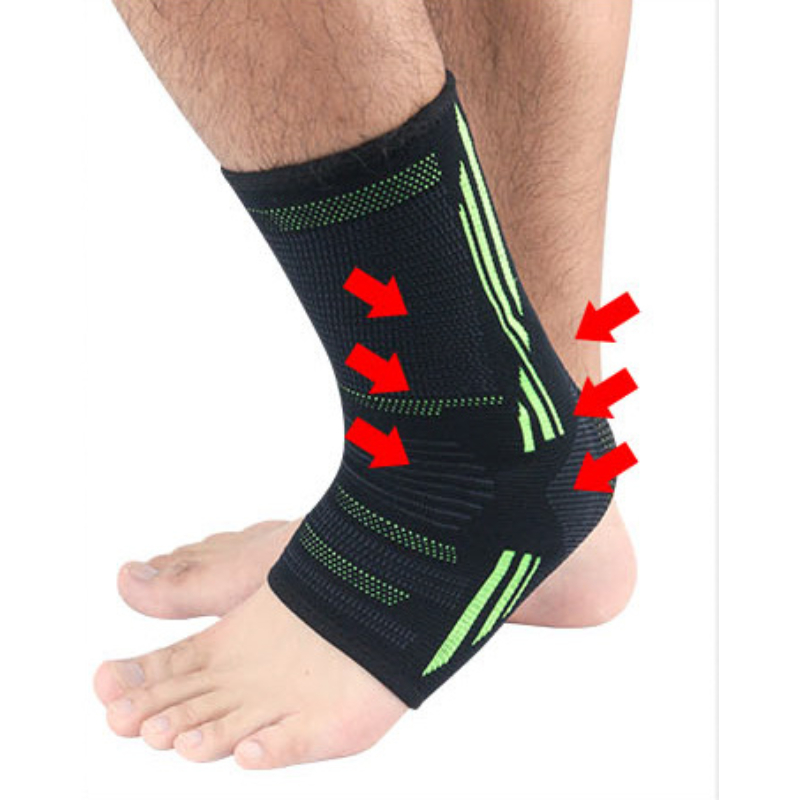 Poute de cheville en tricot avec coussinet de silicone