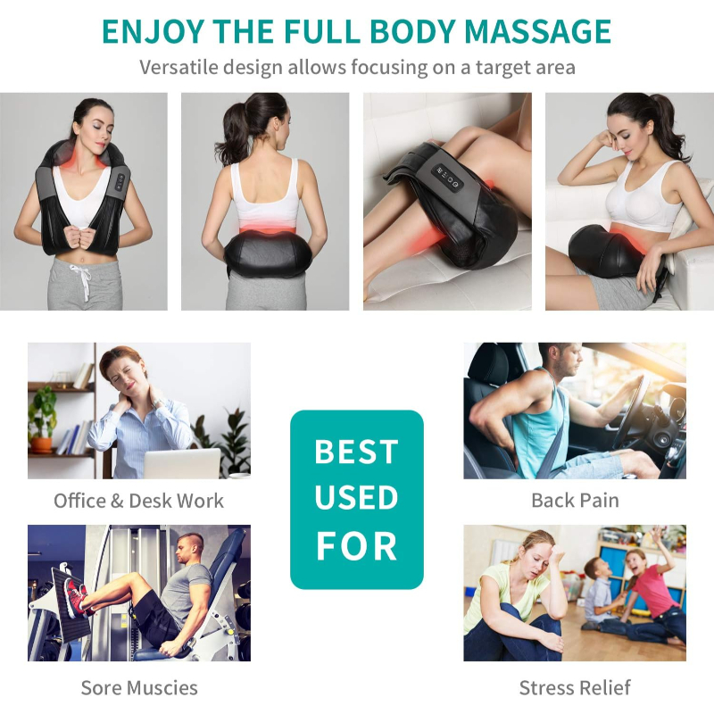 Masseur au cou et au dos shiatsu