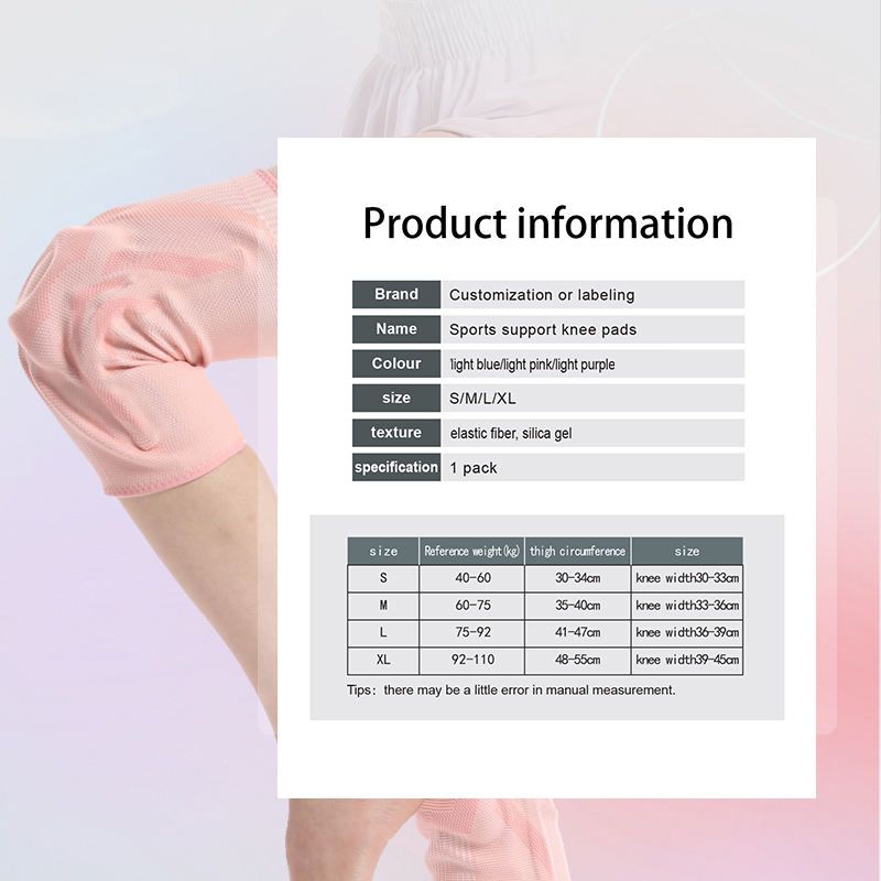 Support du manchon de compression du genou avec coussinet de gel de rotule et stabilisateurs de ressort latéral