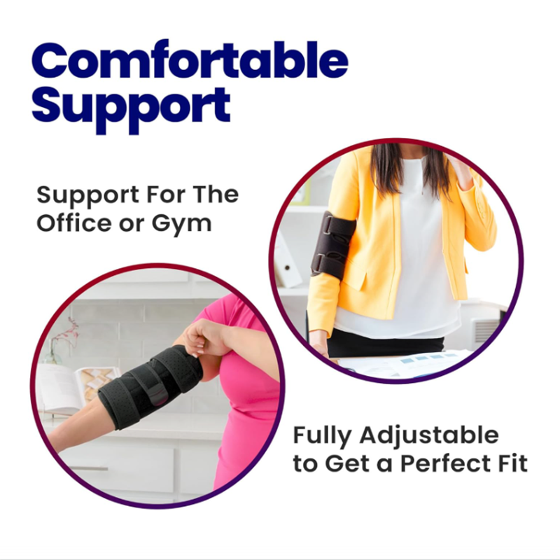 Atipport de coude confortable et respirant soutenu par les métaux