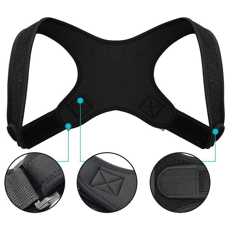 Correcteur de posture de support du dos supérieur pour la clavicule du cou des épaules