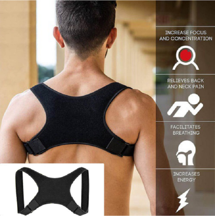 Correcteur de posture de support du dos supérieur pour la clavicule du cou des épaules